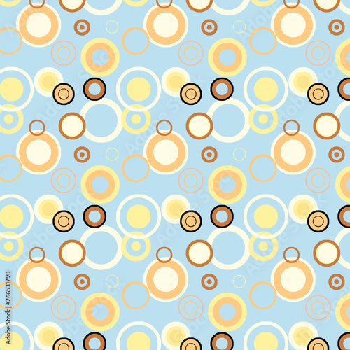 Colorful geometric circle pattern. Colorful texture pattern and background suitable for paper printing and textile printing.