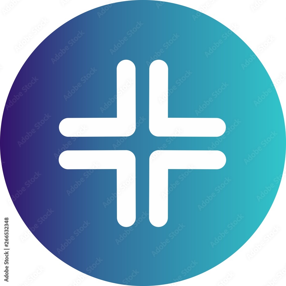 Obraz premium Complex Direction Arrow Icon For Your Project