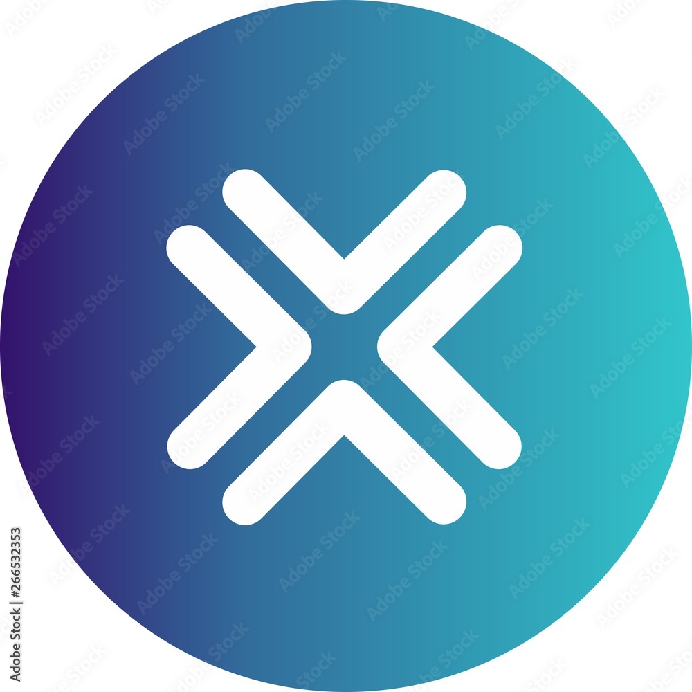 Fototapeta premium Complex Direction Arrow Icon For Your Project