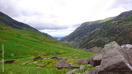 mountain landscape Snowdonia Wales UK