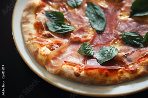 Parma ham Pizza , Italian food