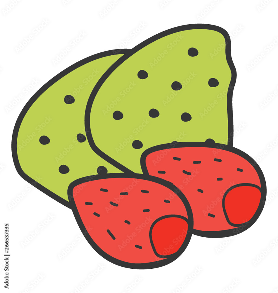 Hand drawn vector of strawberries icon Hand drawn vector of strawberries icon