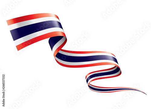 Thailand flag, vector illustration on a white background