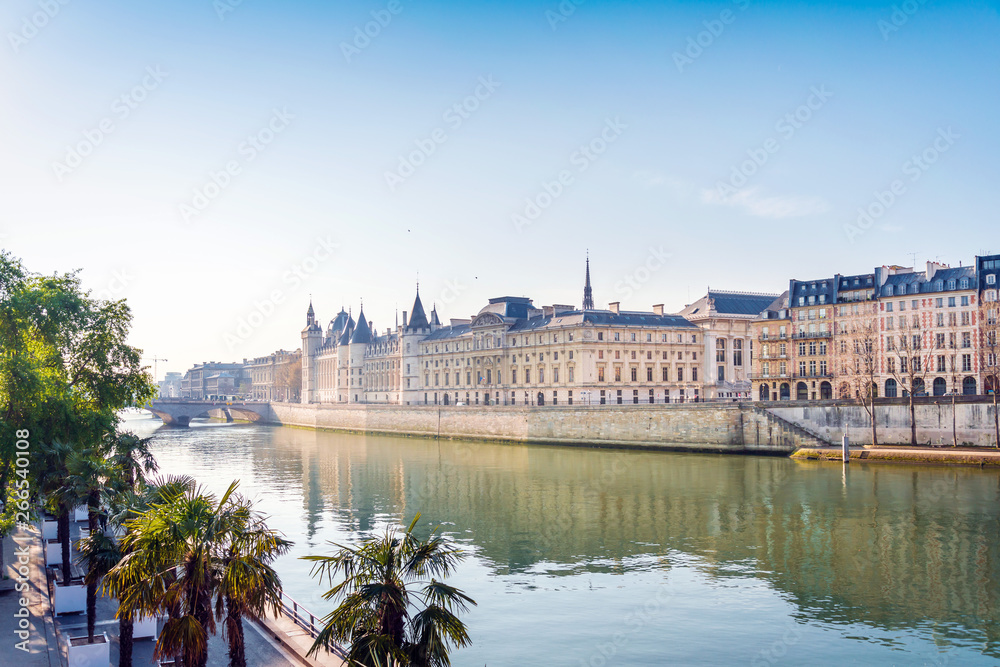 Fototapeta premium Scenery on the banks of the Seine in Paris