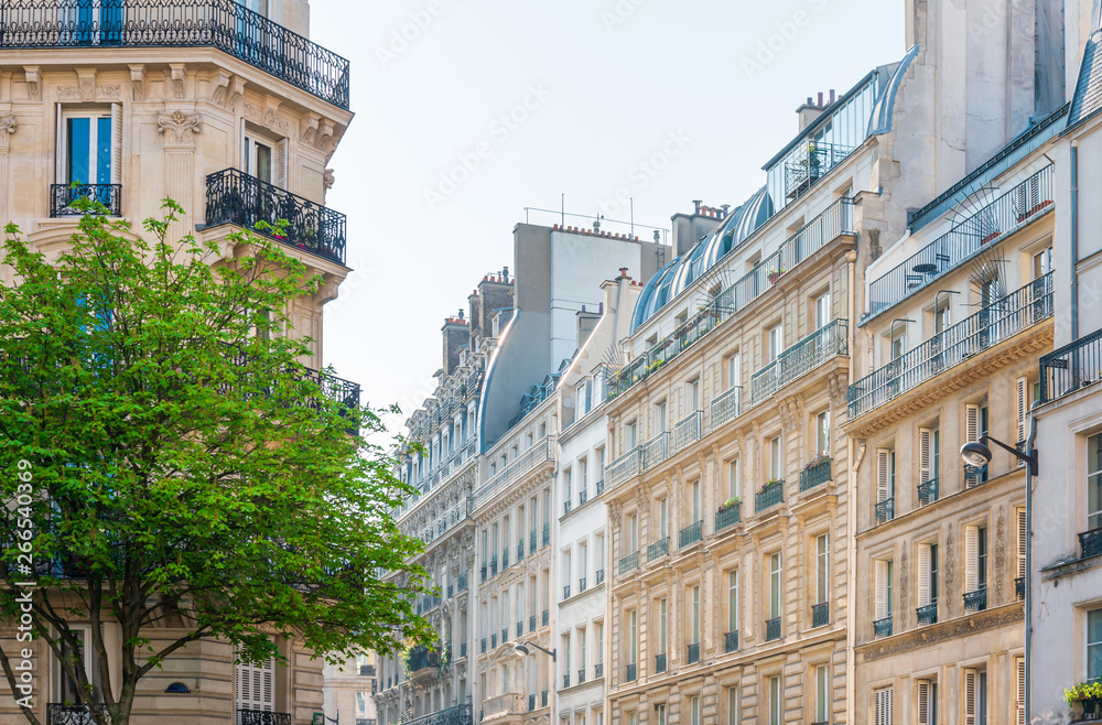 Fototapeta premium old-fashioned building in paris ,Europe