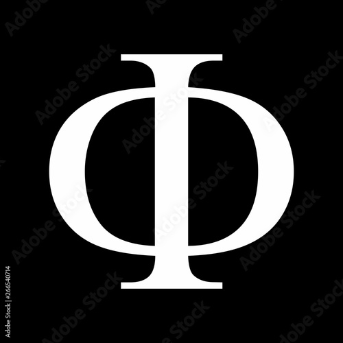 Phi greek sign