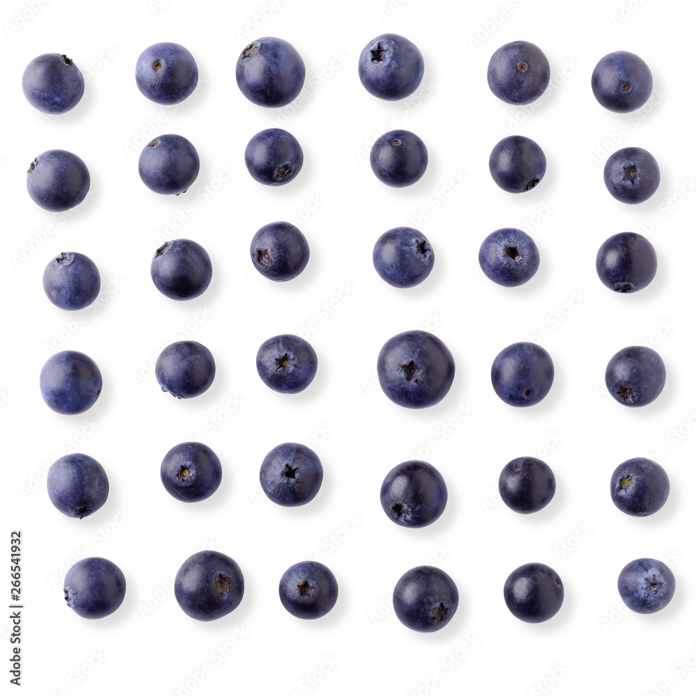 Fresh ripe blueberry isolated over a white background Fresh ripe blueberry isolated over a white background