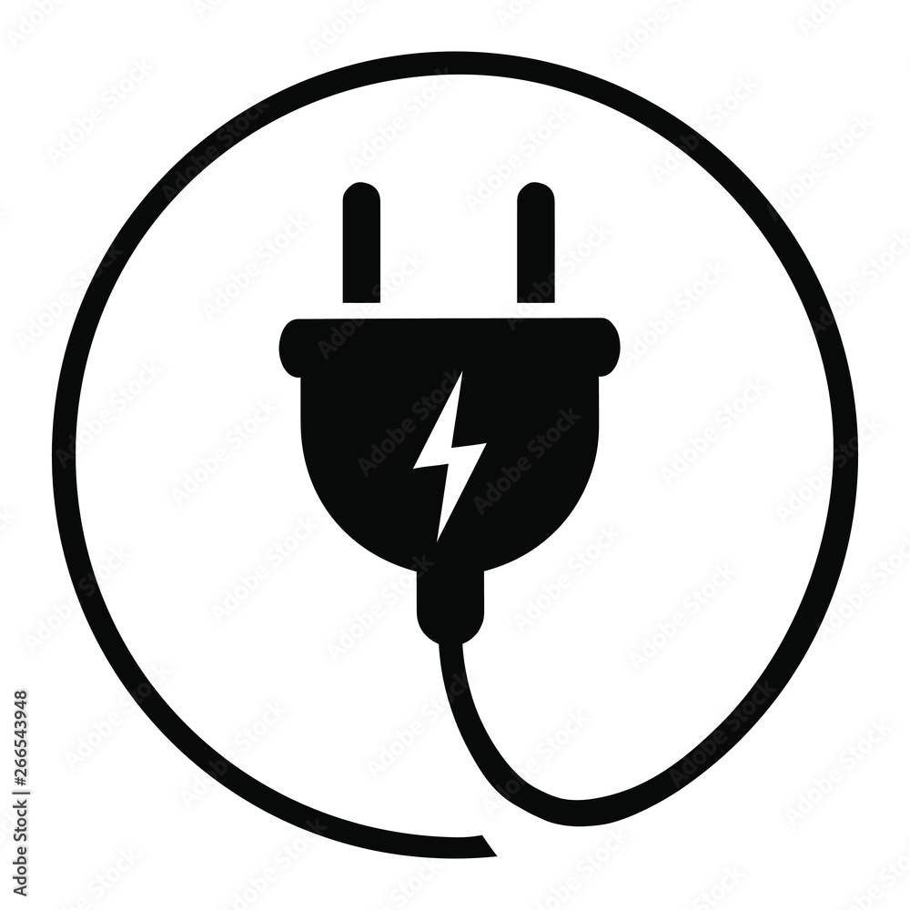 electric plug vector icon electric plug vector icon