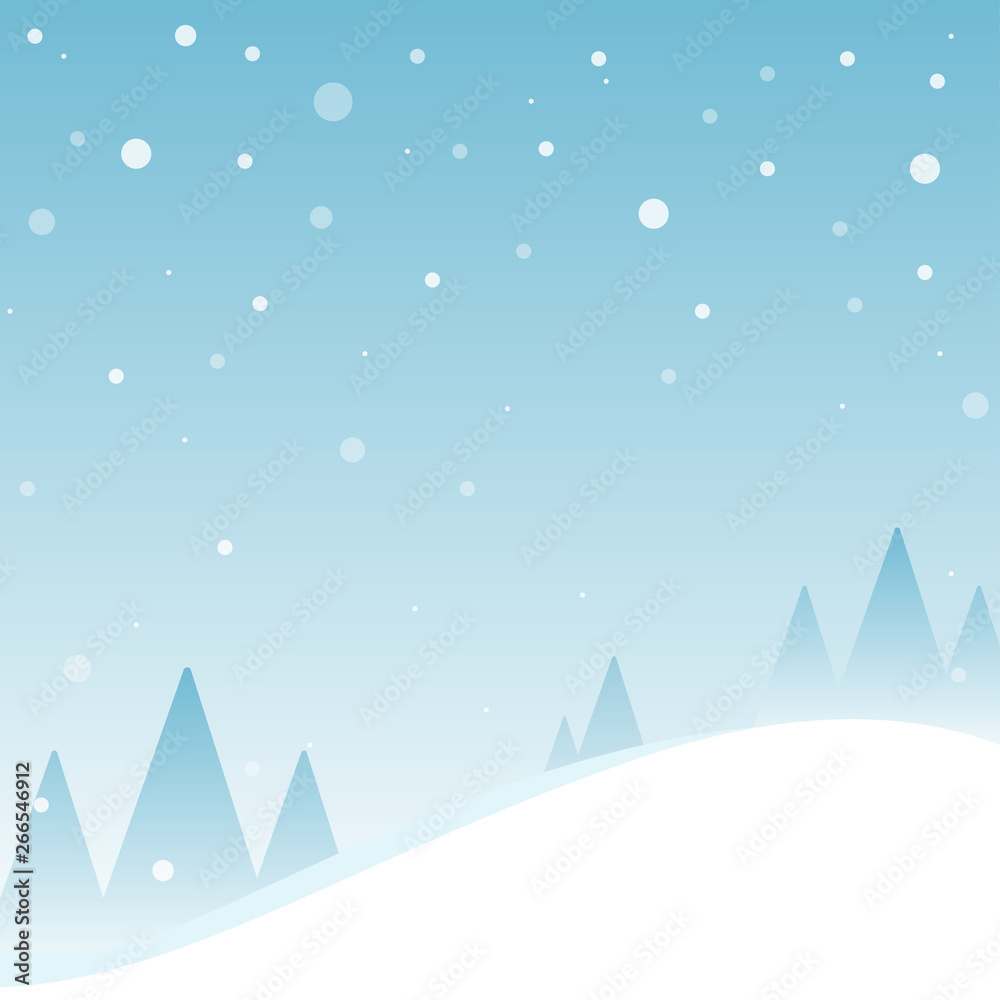 Winter snowing season vector background, eps10 illustration.