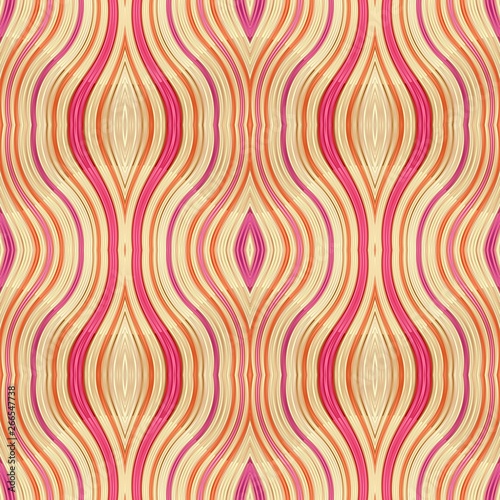 abstract seamless wheat, indian red and light coral color wave background. can be used for fabric, texture, wallpaper or decorative design