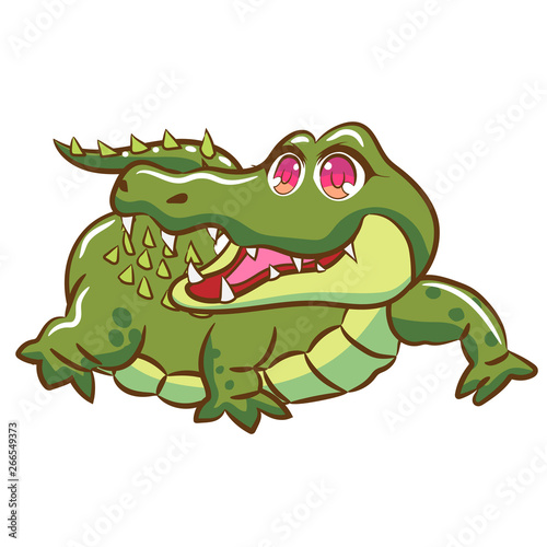 Crocodile vector clipart graphic design