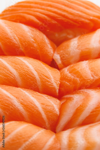 sashimi sushi set, close-up view