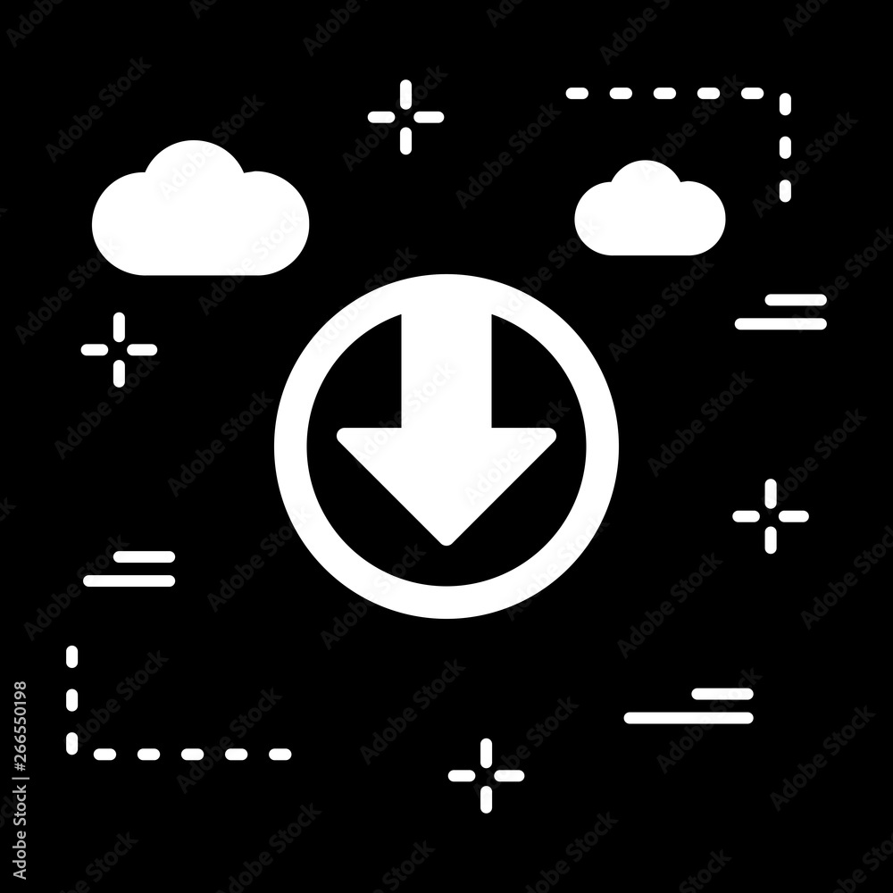 Down Direction Arrow Icon For Your Project