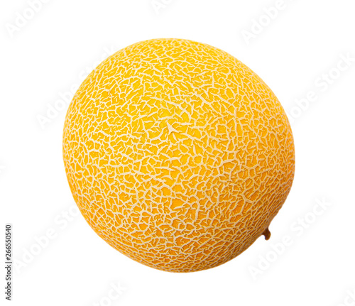 Galia melon isolated on white background
