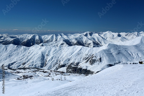 Beauty of the Caucasus Mountains. Gudauri, Georgia