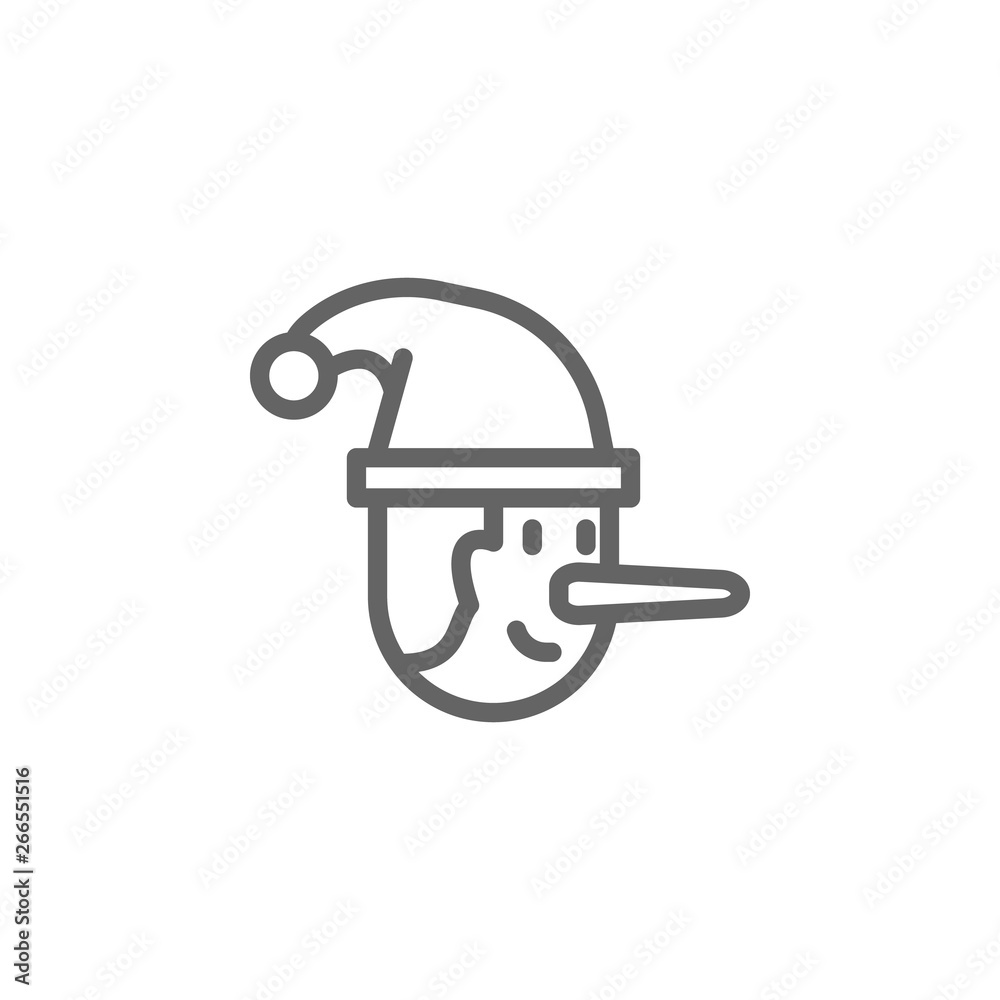 Pinocchio, Italy icon. Element of Italy icon. Thin line icon for website design and development, app development. Premium icon Pinocchio, Italy icon. Element of Italy icon. Thin line icon for website design and development, app development. Premium icon
