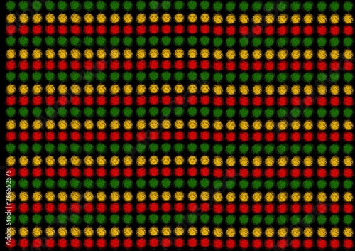 Green yellow red DOT pattern,reggae pattern