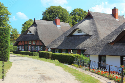 timbered houses in Wustrow, Mecklenburg-Vorpommern, Fischland, Germany