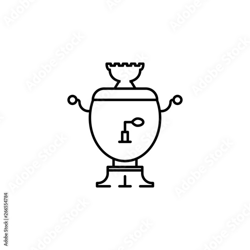 Russian, culture, samovar icon. Element of Russian culture icon. Thin line icon for website design and development, app development. Premium icon