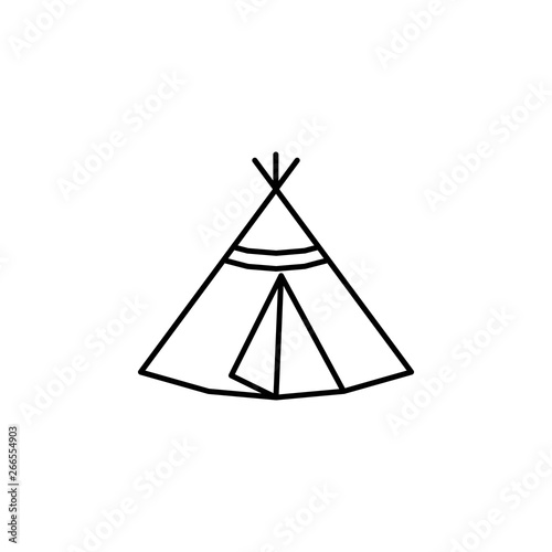 Russian, culture, tent, plague icon. Element of Russian culture icon. Thin line icon for website design and development, app development. Premium icon