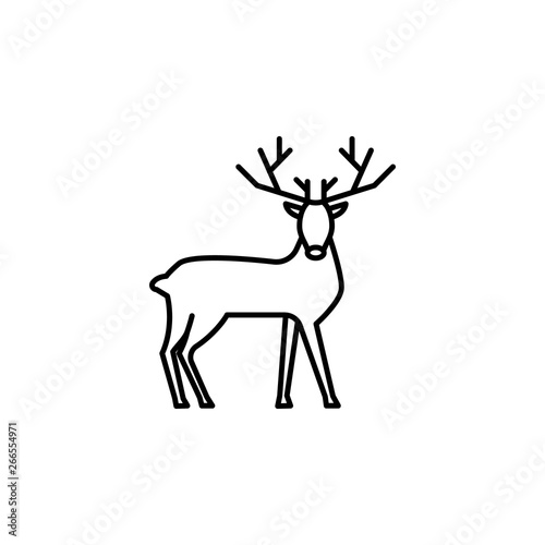 Russian, culture, doe, deer icon. Element of Russian culture icon. Thin line icon for website design and development, app development. Premium icon
