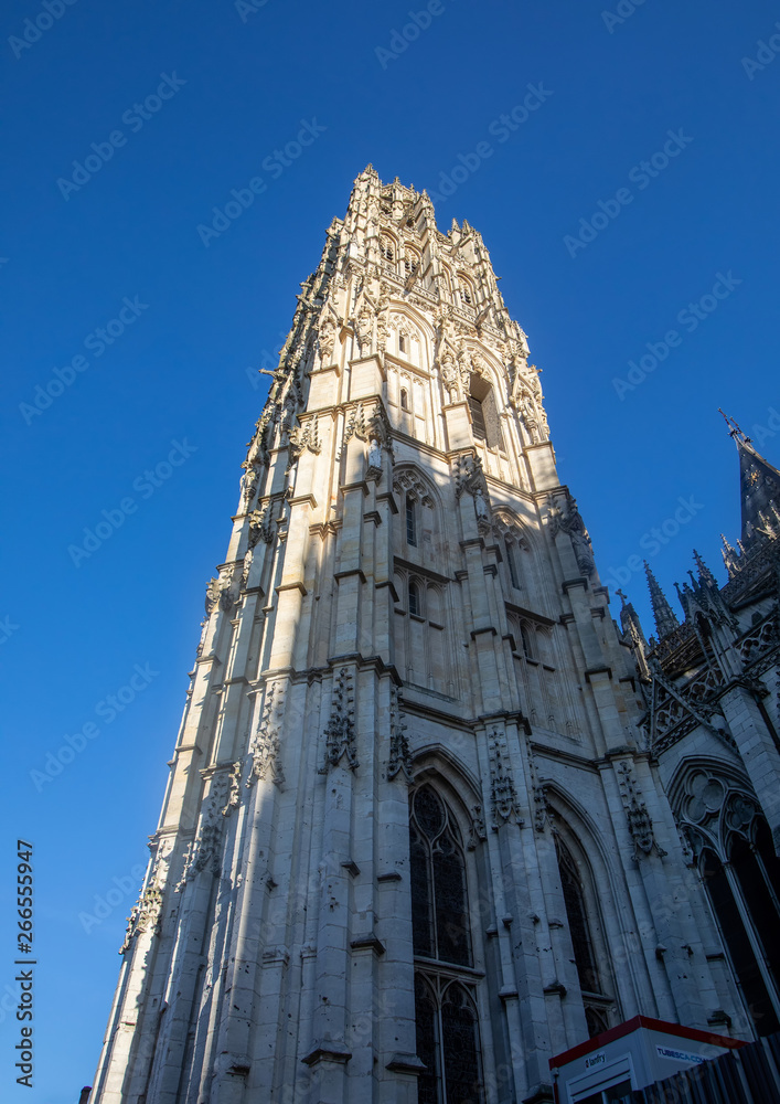 The gothic cathedral of Rouen in northern France