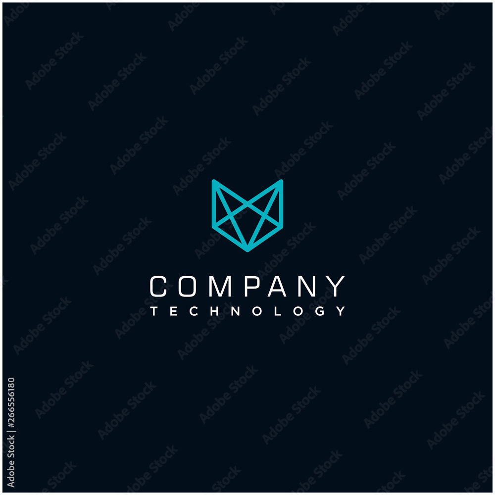 Fototapeta premium abstract technology logo design