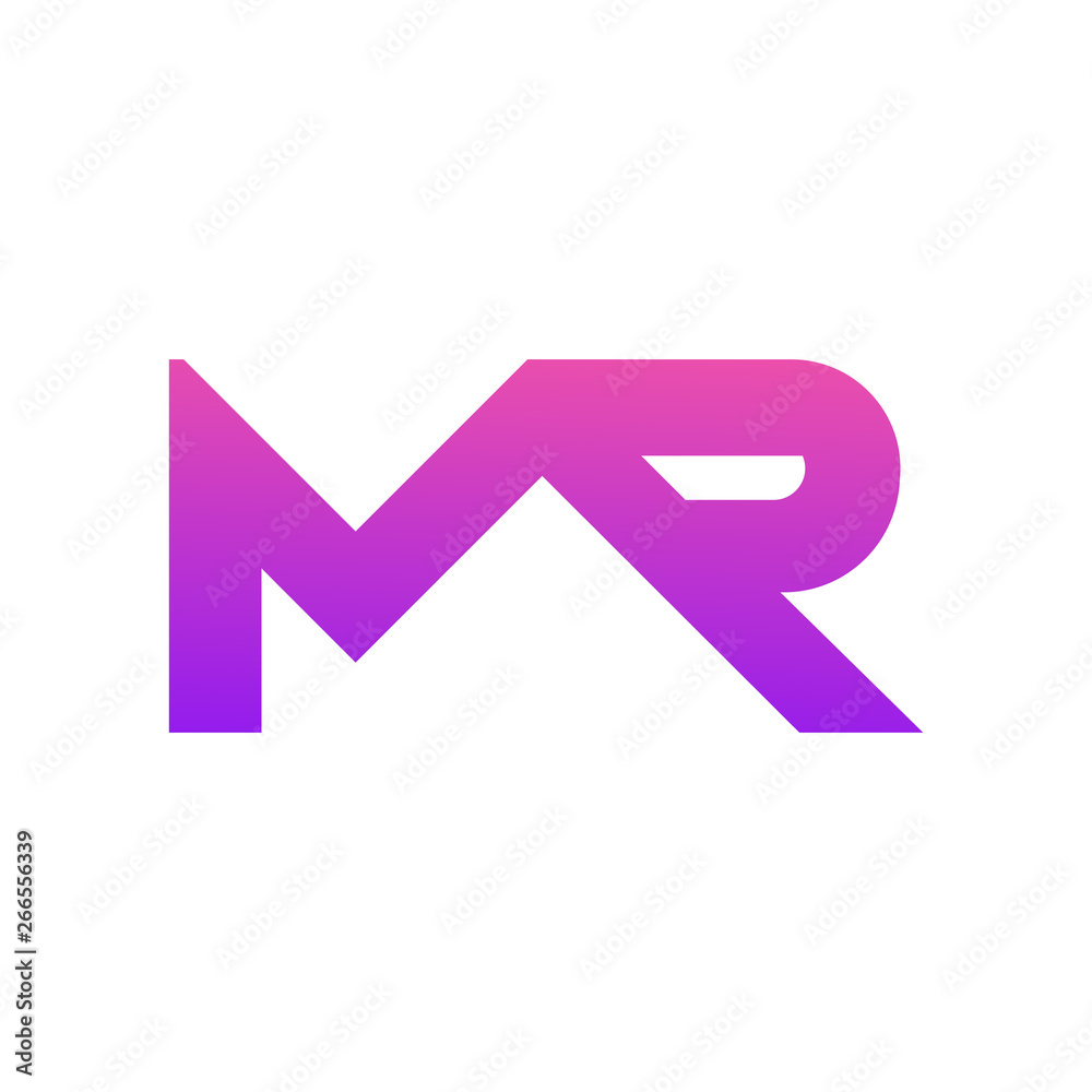 the combined logo template letters M and R the combined logo template letters M and R