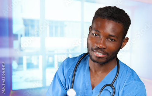 African doctor portrait