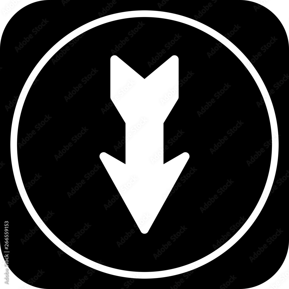 Down Direction Arrow Icon For Your Project Down Direction Arrow Icon For Your Project
