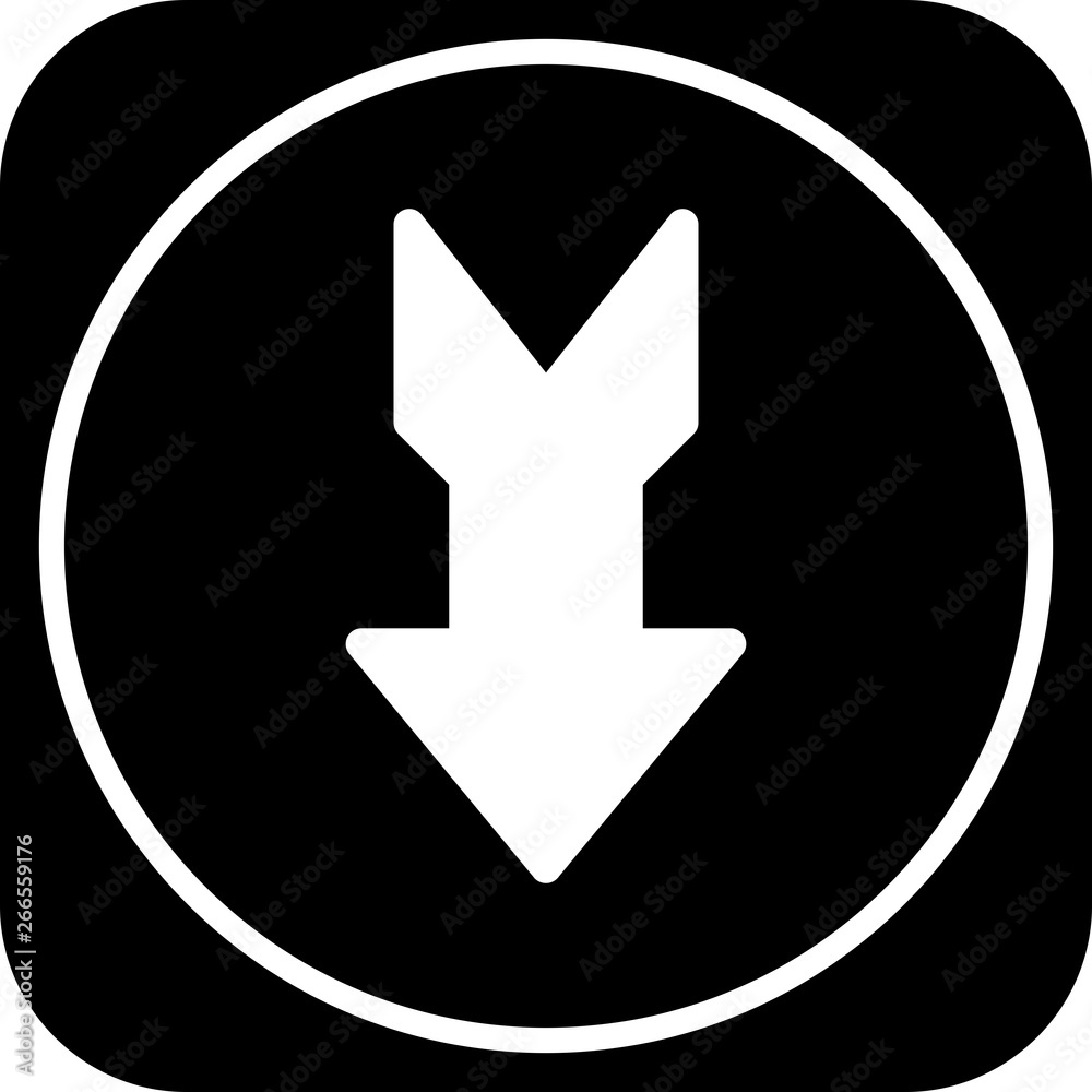 Down Direction Arrow Icon For Your Project Down Direction Arrow Icon For Your Project