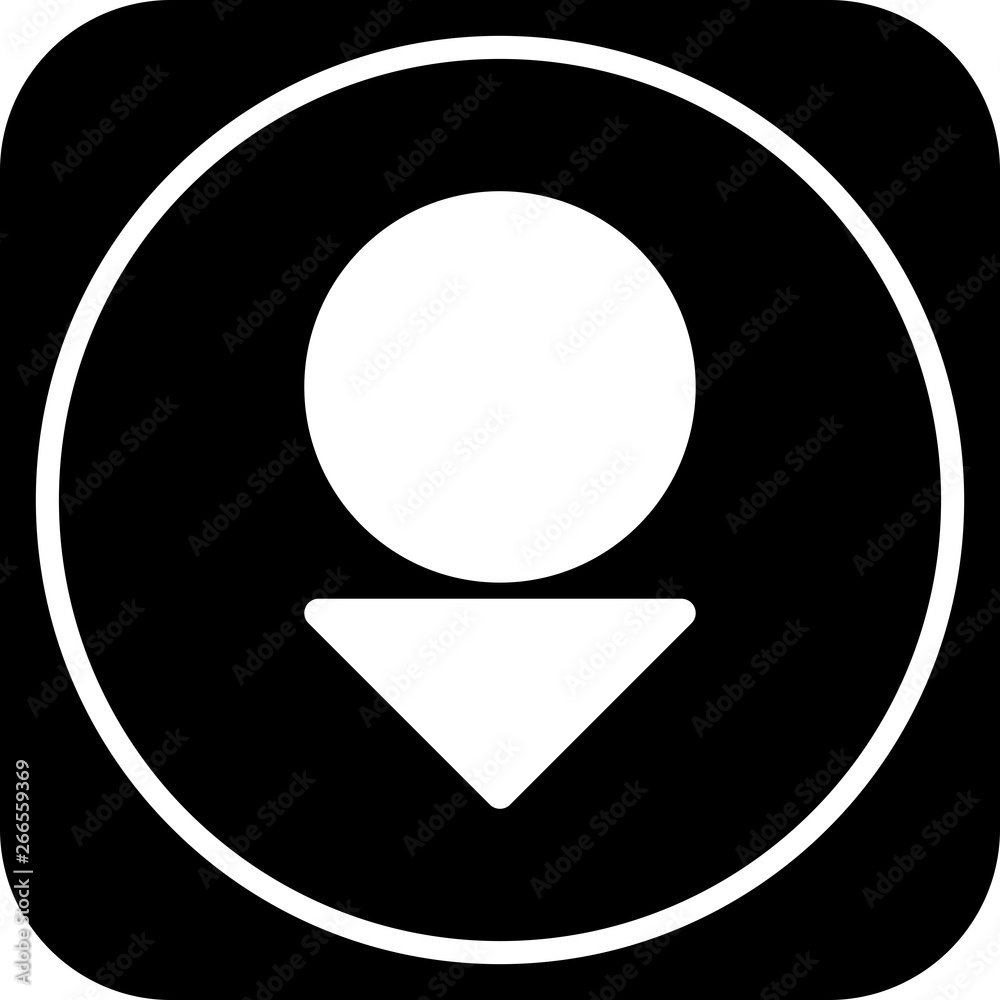 Down Direction Arrow Icon For Your Project Down Direction Arrow Icon For Your Project