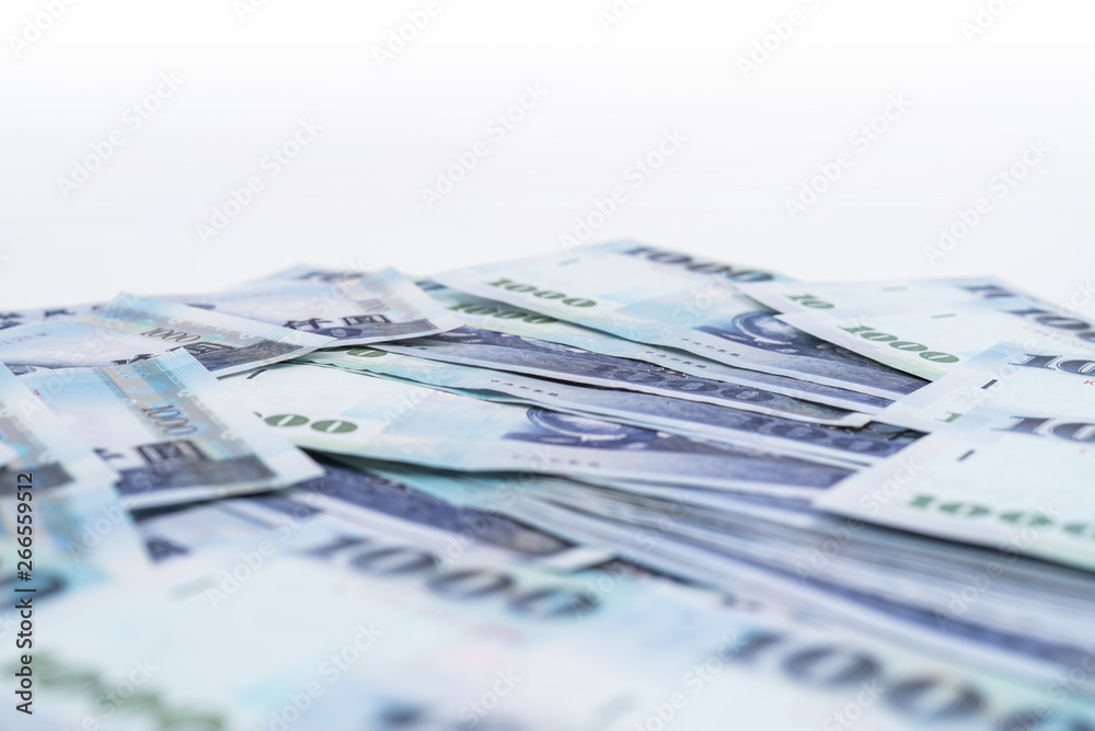 1000 New Taiwan Dollars isolated on white background 1000 New Taiwan Dollars isolated on white background