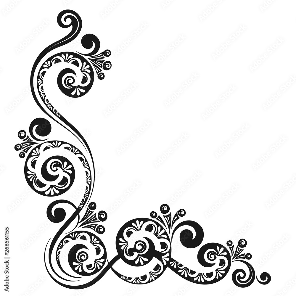 Fototapeta premium Vintage decorative calligraphic element