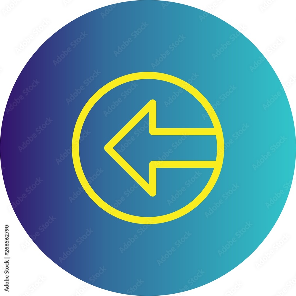 Left Direction Arrow Icon For Your Project