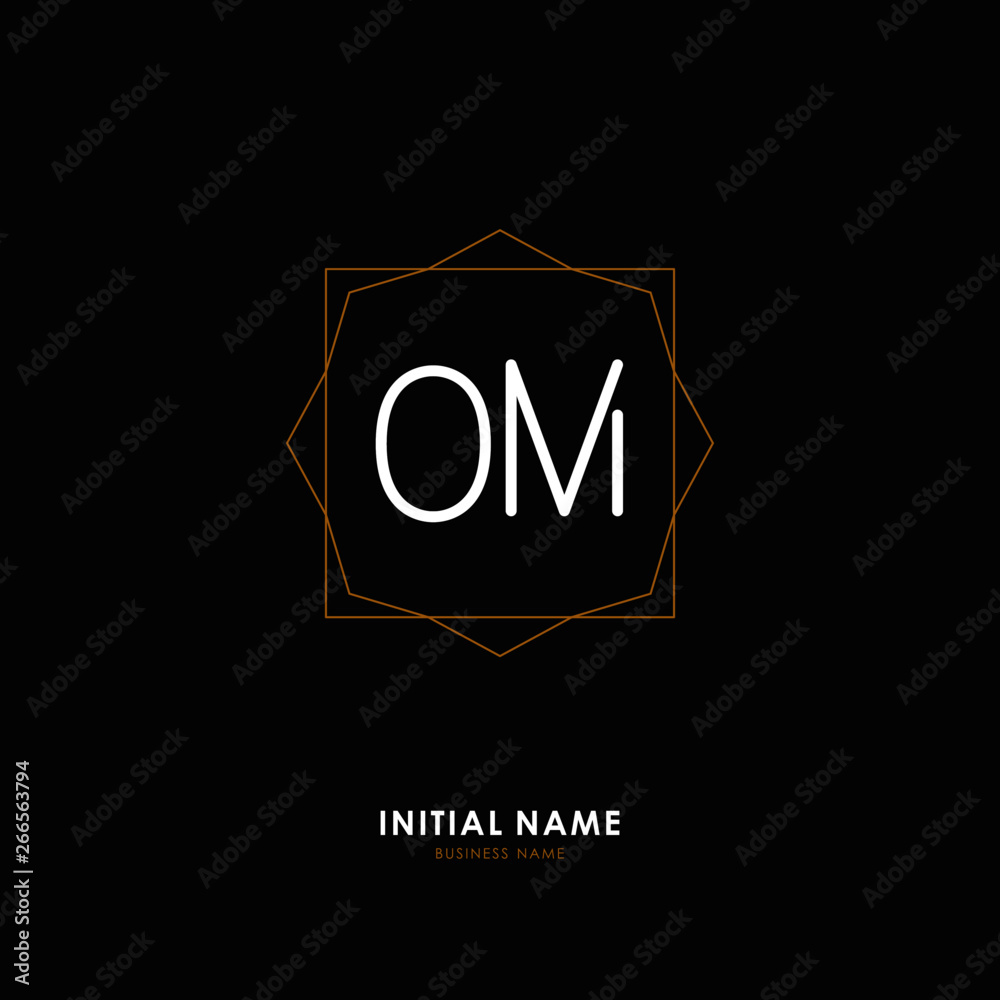O M OM Initial logo letter with minimalist concept. Vector with scandinavian style logo. O M OM Initial logo letter with minimalist concept. Vector with scandinavian style logo.