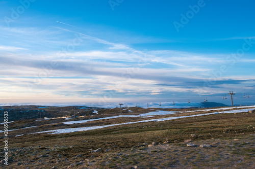 Amazing Landscape View from Torre (Tower) The Highest Point in Portugal, Serra da Estrela, Portugal