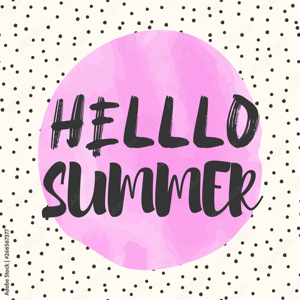 Fototapeta premium cute summer poster