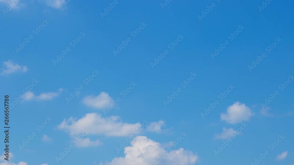 Timelapse of moving clouds 