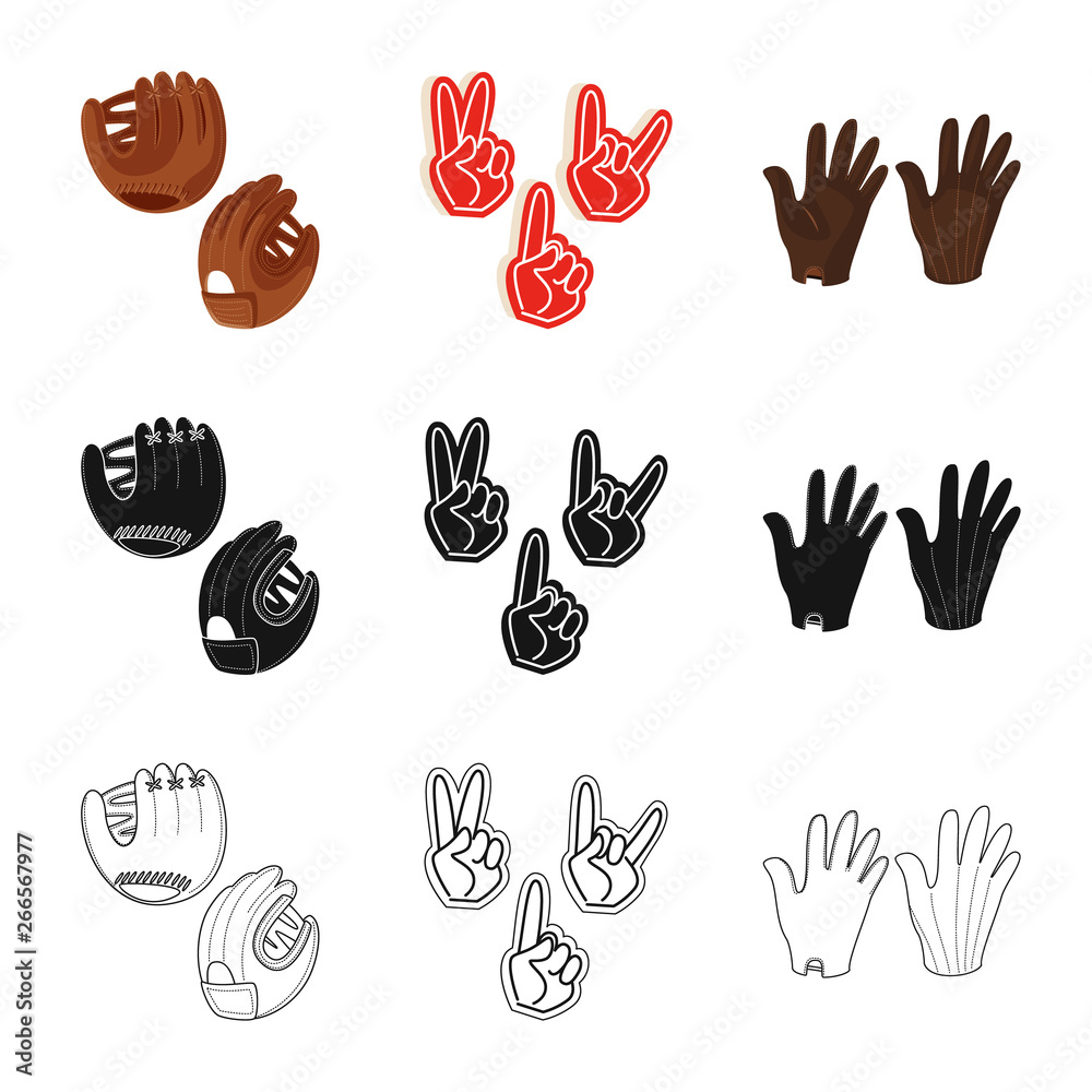 Fototapeta premium Isolated object of silhouette and safety symbol. Set of silhouette and comfort vector icon for stock.