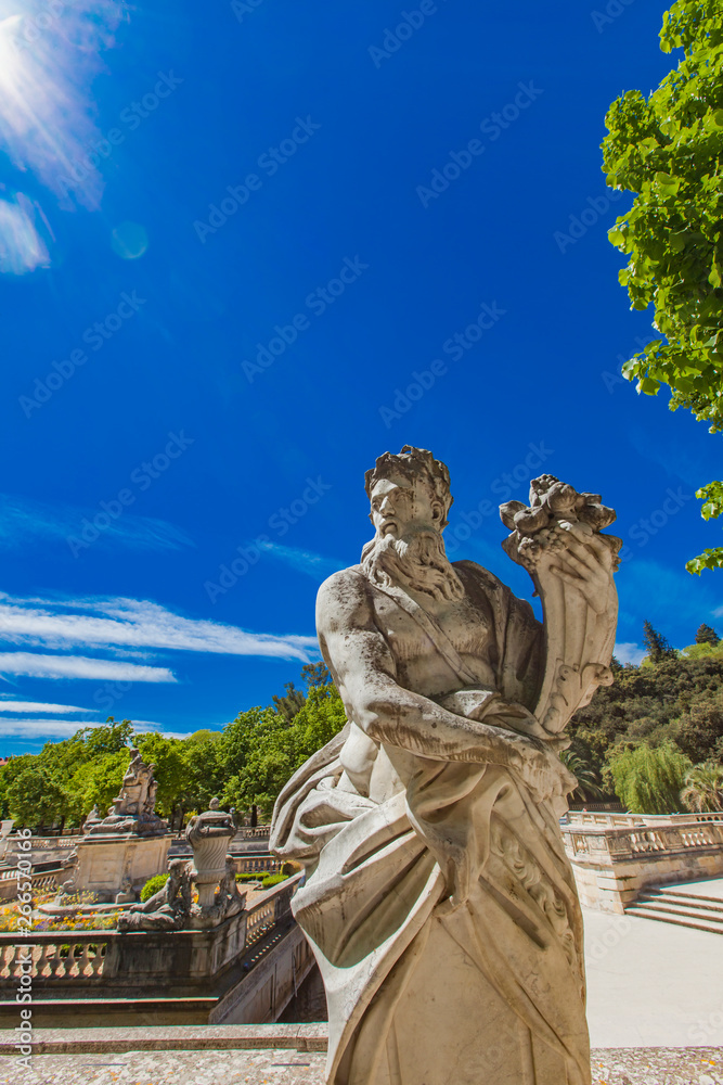 Statue from Les Jardins de La Fontaine in Nimes, France