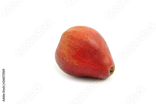 Ripe Red pears isolated on white background