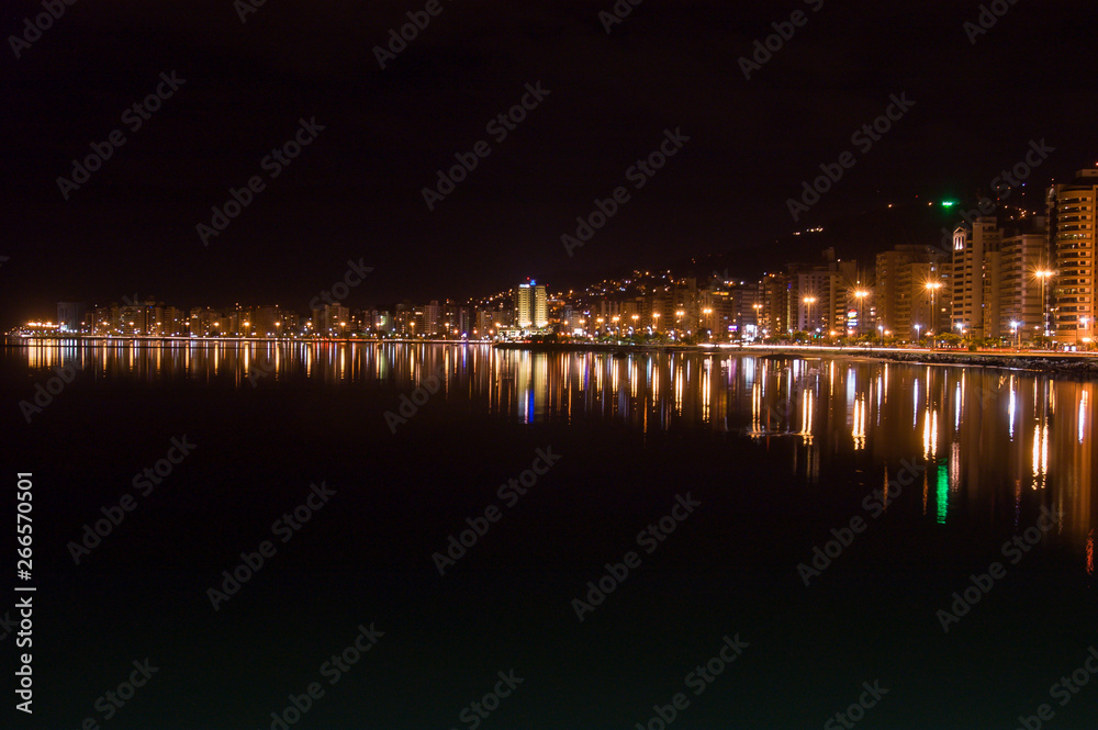 Fototapeta premium Beira Mar Norte a noite