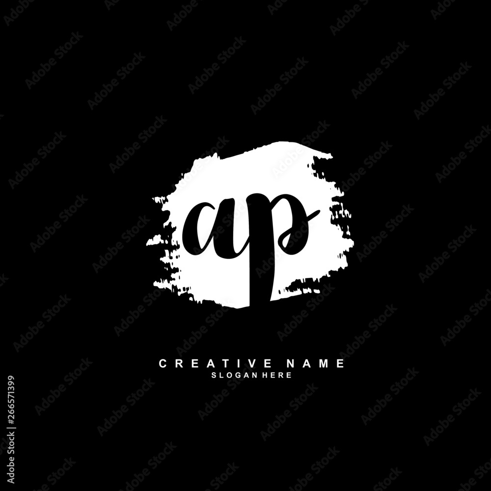 A P AP Initial logo template vector. Letter logo concept A P AP Initial logo template vector. Letter logo concept