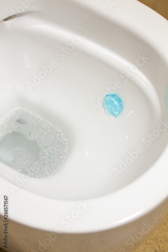 Toilet bowl with detergent © kocetoiliev