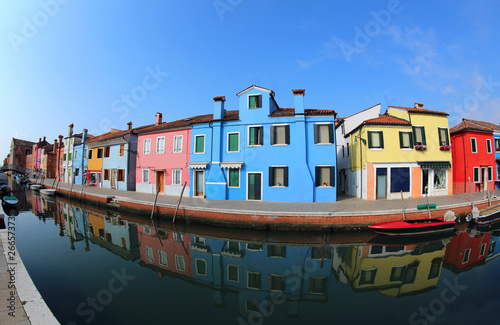Burano Island in Italy near Venice and the famous painted Houses © ChiccoDodiFC