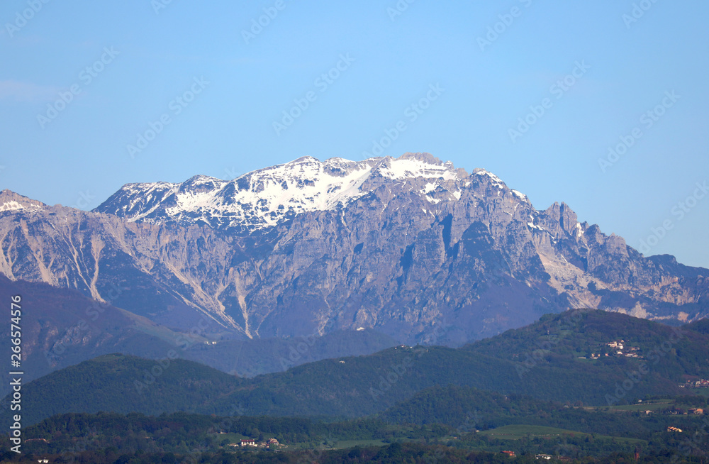 High Mountains called CAREGA in Veneto Region in Italy