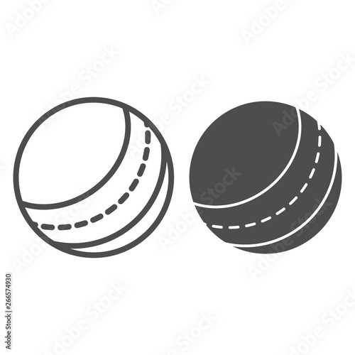 Beach ball line and glyph icon. Toy vector illustration isolated on white. Inflatable ball outline style design, designed for web and app. Eps 10.