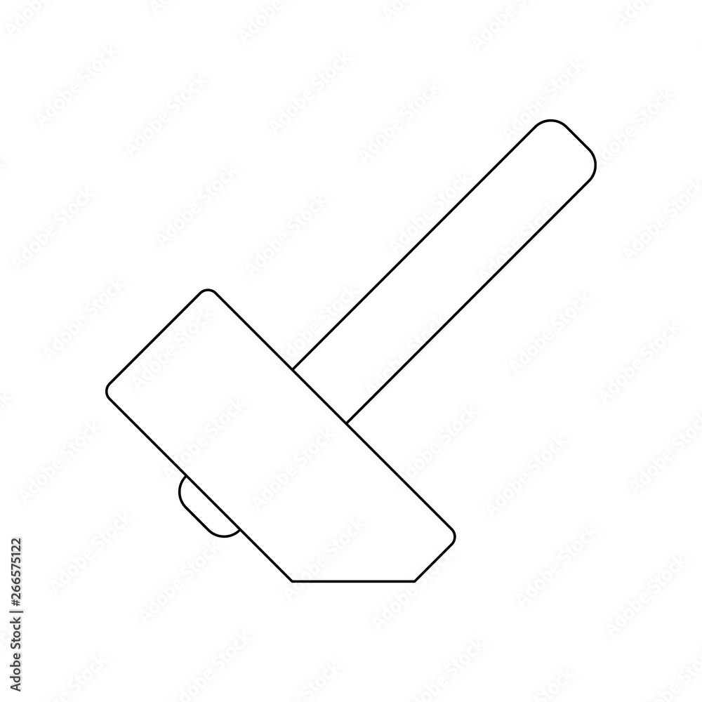color a hammer icon. Element of construction tools for mobile concept and web apps icon. Outline, thin line icon for website design and development, app development color a hammer icon. Element of construction tools for mobile concept and web apps icon. Outline, thin line icon for website design and development, app development