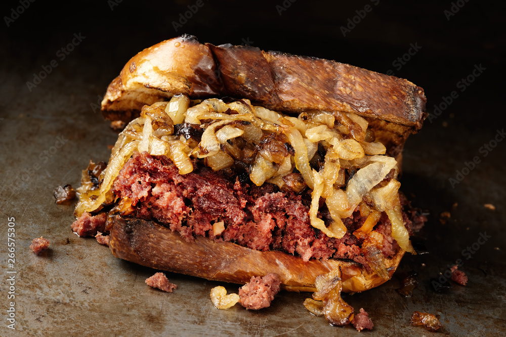 rustic corned beef sandwich